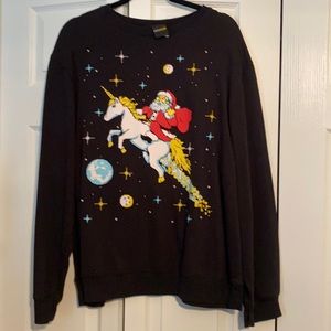 Unicorn Santa Ugly Christmas Sweater Sweatshirt